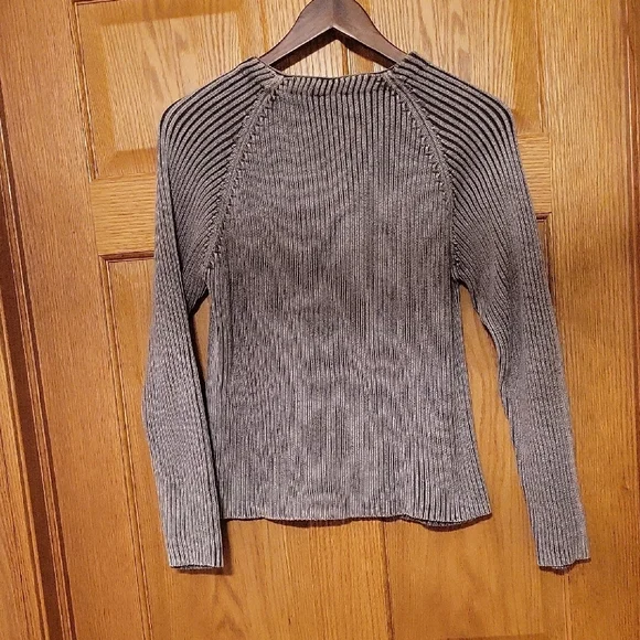 Sundance Gray Ribbed Women's Cardigan - Picture 3 of 9